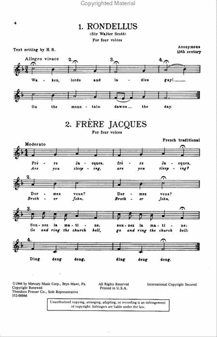 Easy Canons Easy Canons Choir scores gallery preview page 2