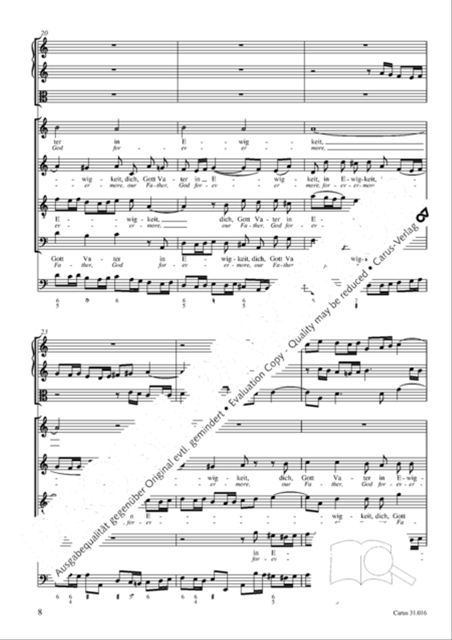 Lord God, thy praise we sing (Herr Gott, dich loben wir) ATB scores gallery preview page 9