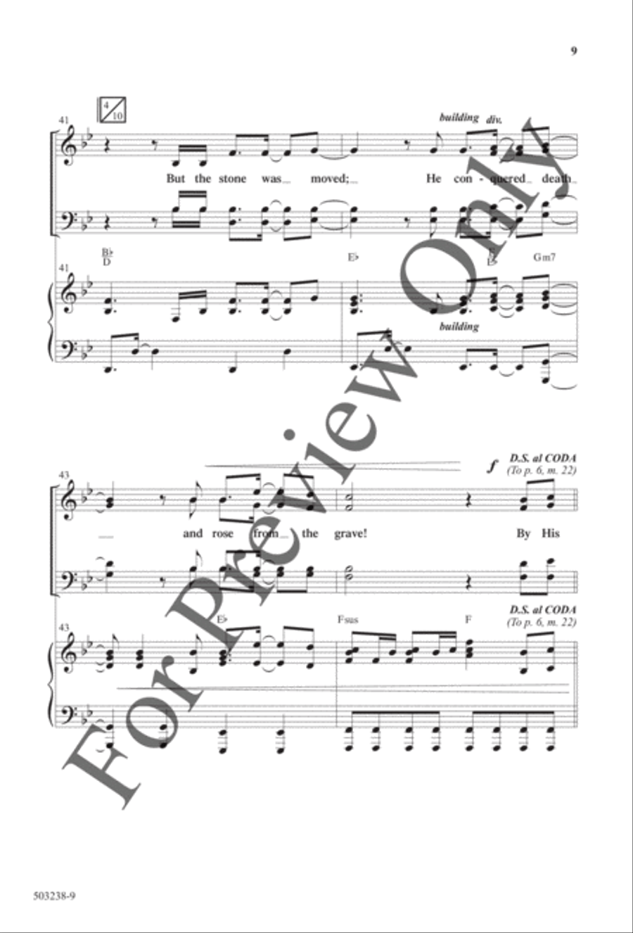 God of Calvary - Anthem 4-Part scores gallery preview page 8