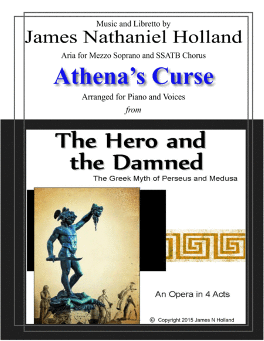 The Curse of Athena for Dramatic Mezzo Soprano and Chorus, The Hero and the Damned Opera Divisi scores gallery preview page 1
