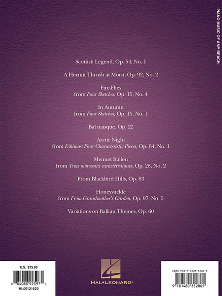 Piano Music of Amy Beach Piano Solo scores gallery preview page 2