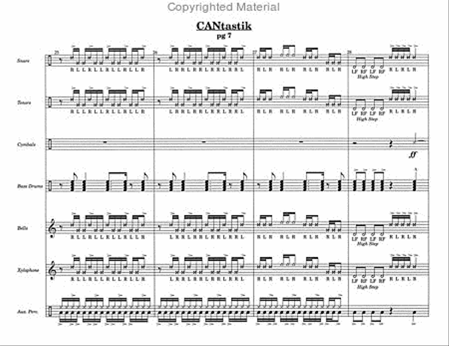 CANtastik Percussion Ensemble scores gallery preview page 7