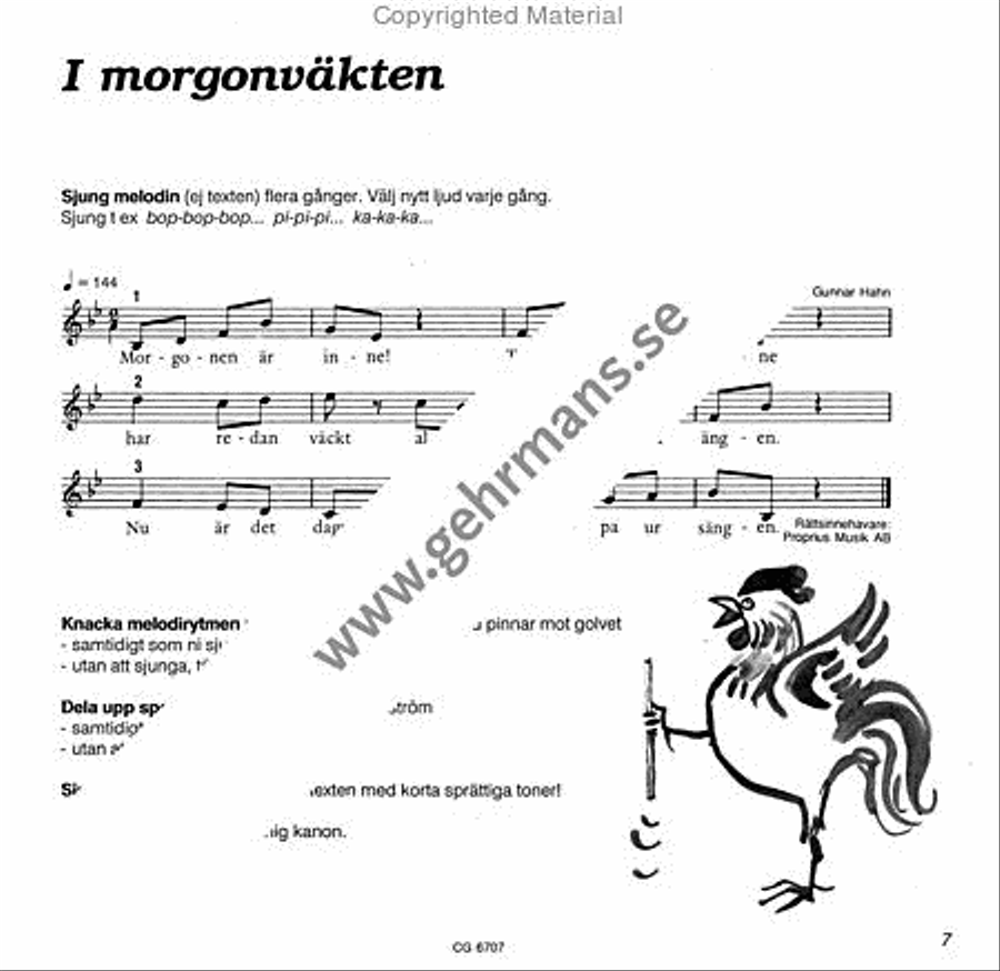 For nyfikna oron och glada fotter - repertoarbok 1 Collection / Songbook scores gallery preview page 6