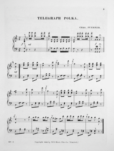 Telegraph Polka for the Piano