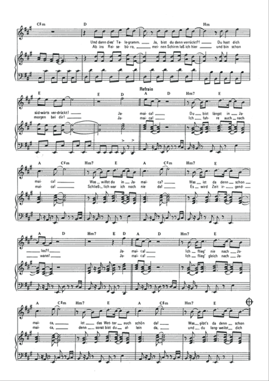 Jamaica Jamaica Piano, Vocal scores gallery preview page 4