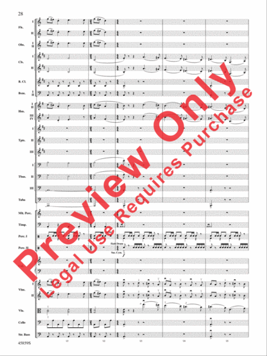 Fantastic Beasts and Where to Find Them Full Orchestra scores gallery preview page 28