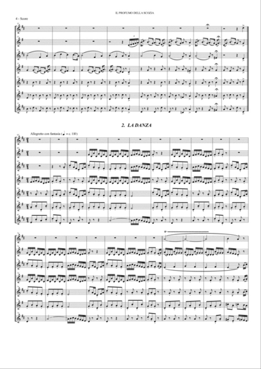Il profumo della Scozia Small Ensemble scores gallery preview page 6