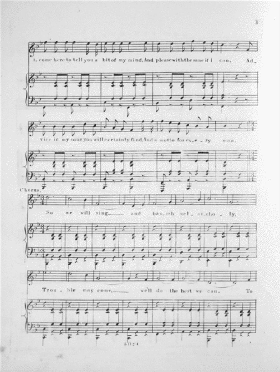 A Motto For Every Man Voice scores gallery preview page 3