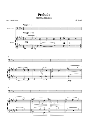 Prelude from La Traviata for piano and violoncello