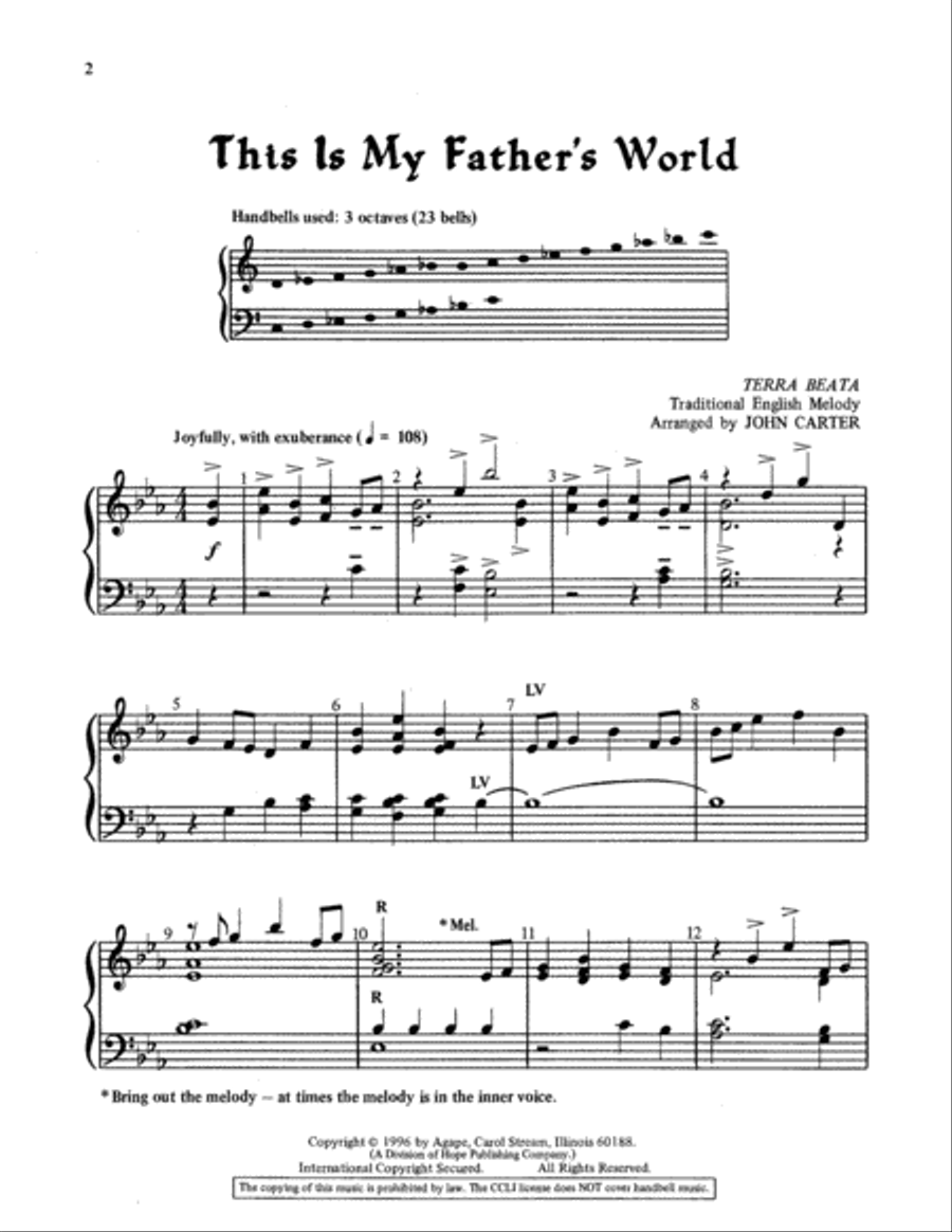 This Is My Father's World 3-Octaves scores gallery preview page 5