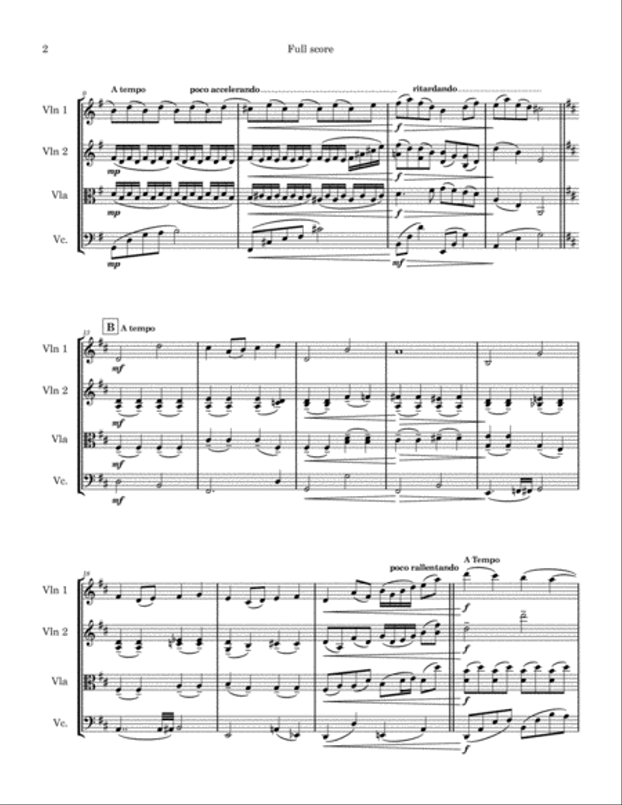 Over The Rainbow (from The Wizard Of Oz) String Quartet scores gallery preview page 2