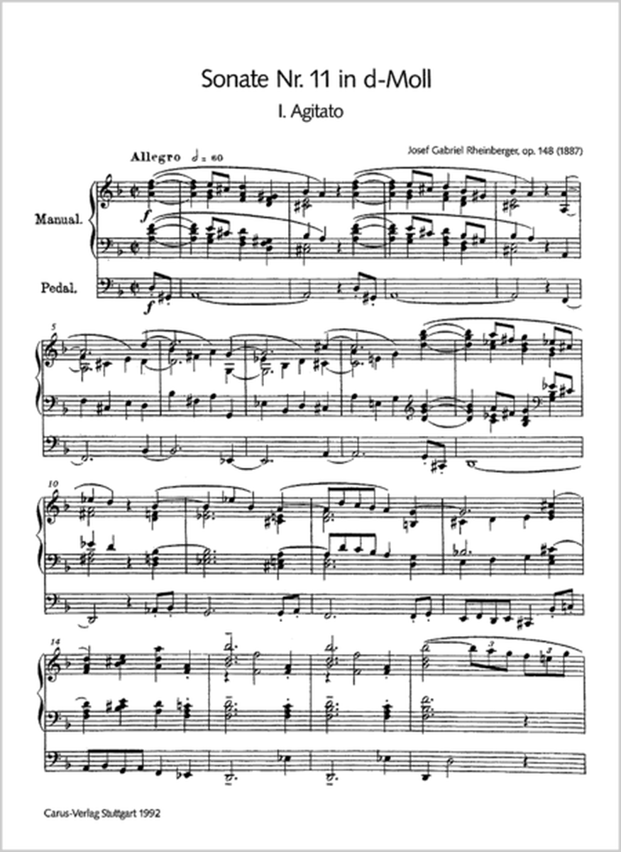 Organ Sonata No. 11 in D minor