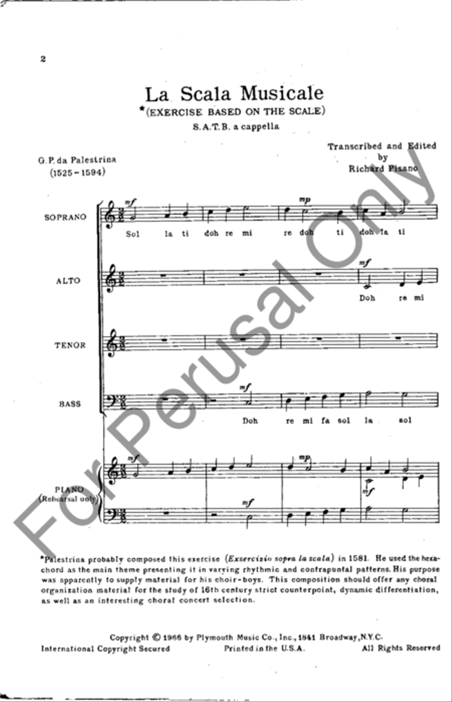 La Scala Musicale 4-Part scores gallery preview page 2