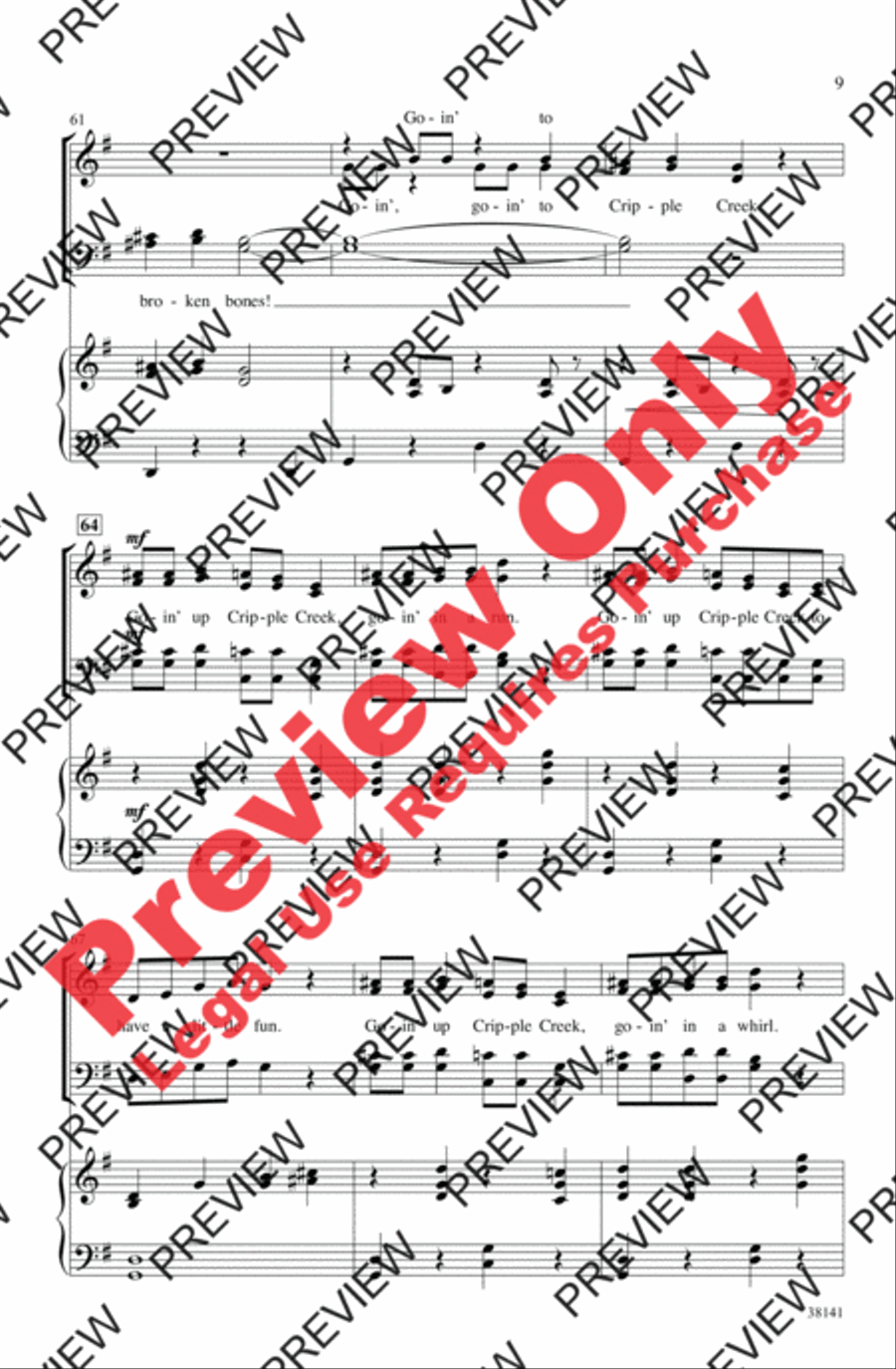 Cripple Creek Cripple Creek 4-Part scores gallery preview page 9