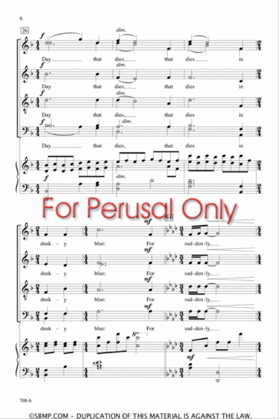 The New Moon - SATB divisi Octavo Divisi scores gallery preview page 6