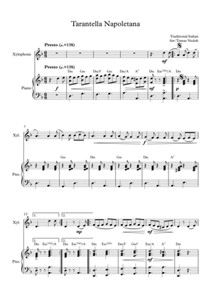 Book cover for Tarantella Napoletana Xylophone and Piano