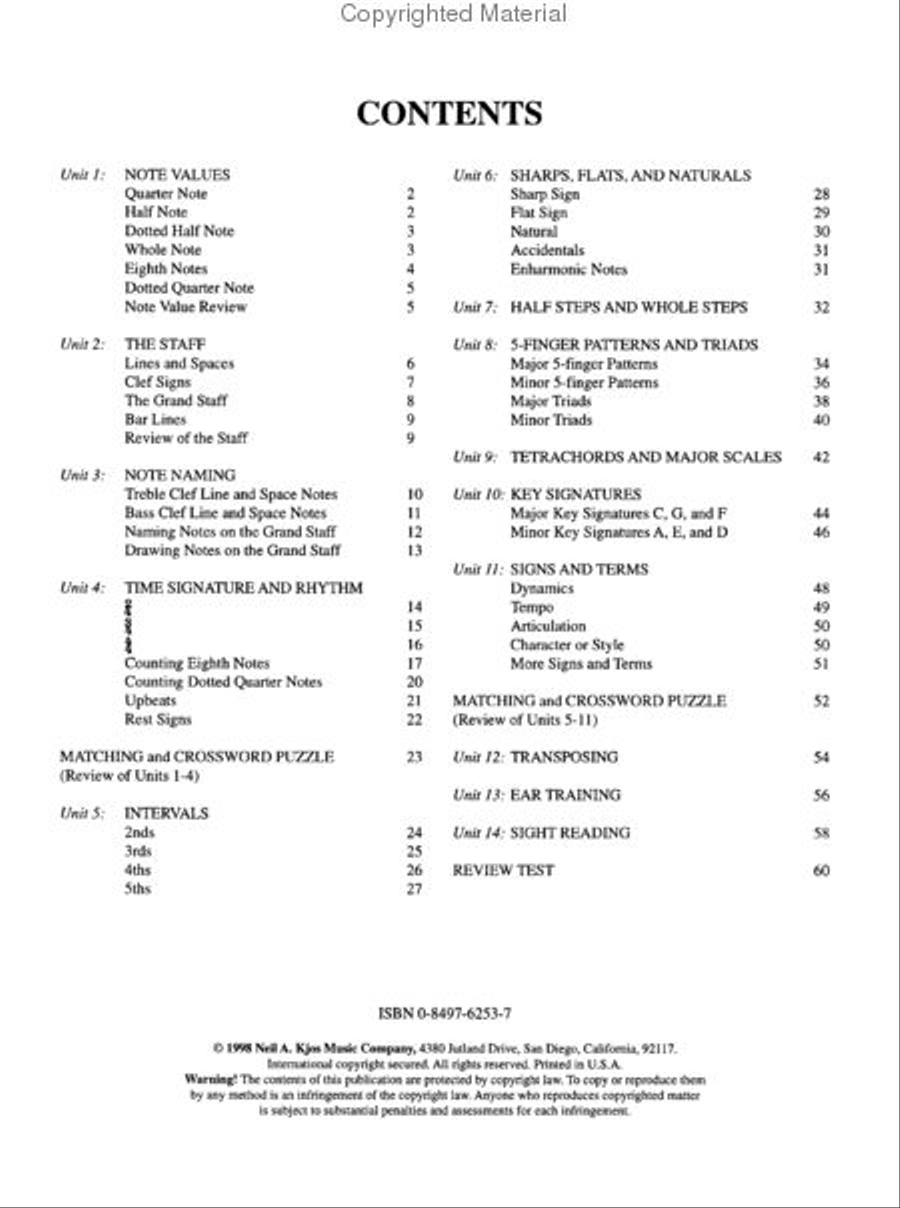 Fundamentals of Piano Theory - Preparatory Level Piano Method scores gallery preview page 2