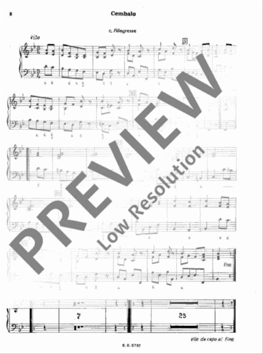 Musique de table Harpsichord scores gallery preview page 9