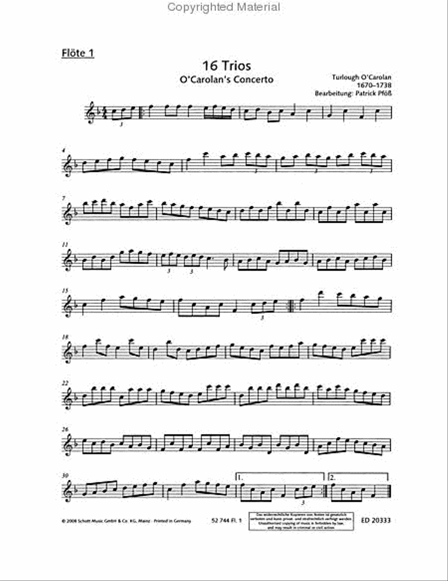 16 Trios 16 Trios Flute Duet scores gallery preview page 4