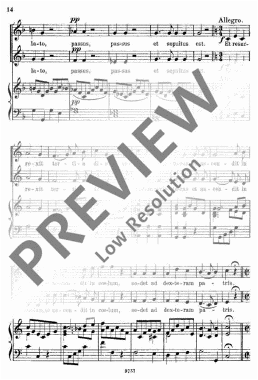 Missa brevis Organ Accompaniment scores gallery preview page 15