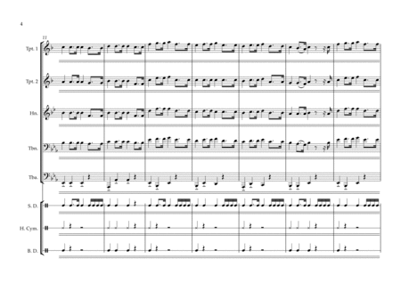 Palestinian National Anthem for Brass Quintet & Percussion image number null