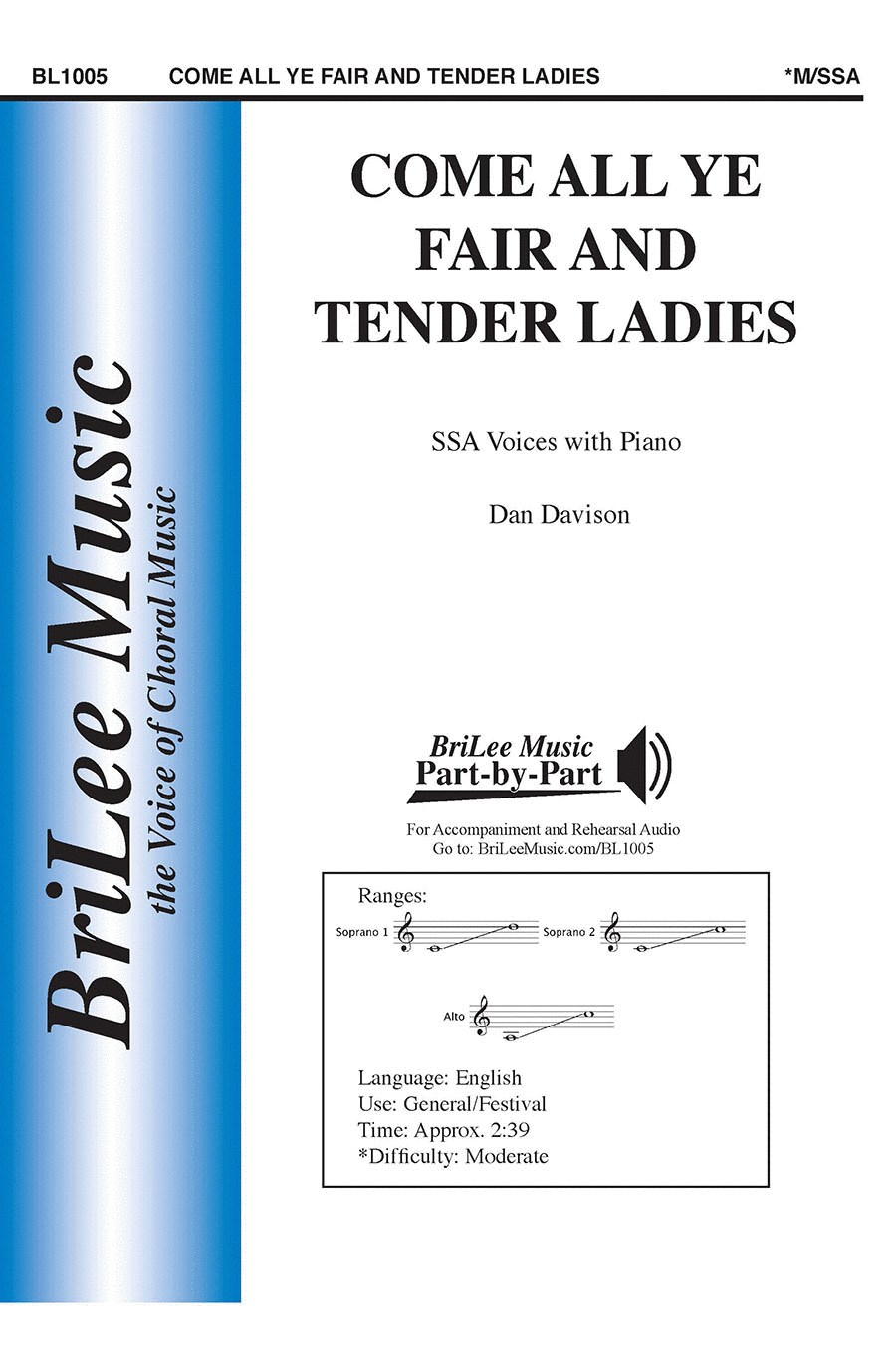 Come All Ye Fair and Tender Ladies SSA scores gallery preview page 1