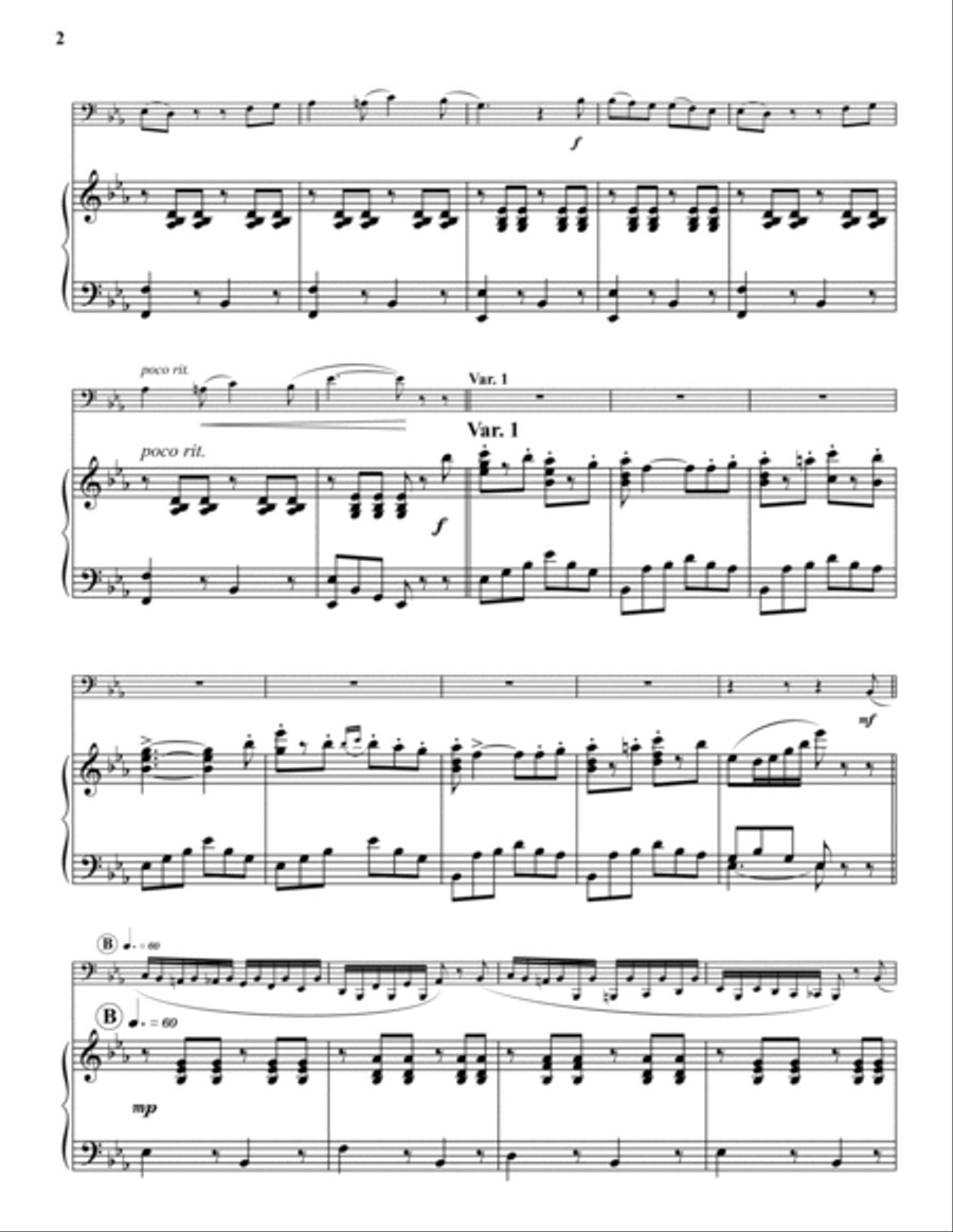 Carnival of Venice Bass Trombone scores gallery preview page 2