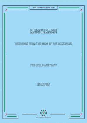 Book cover for Di Capua-Maria!Mari! , for Cello and Piano