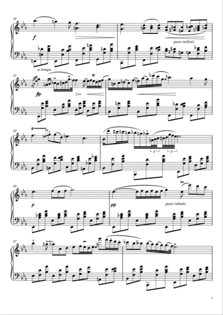 Chopin - Nocturne Op.9 No.2 - Piano Solo Piano Solo scores gallery preview page 3