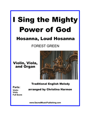 Book cover for I Sing the Mighty Power of God– Violin, Viola, and Organ