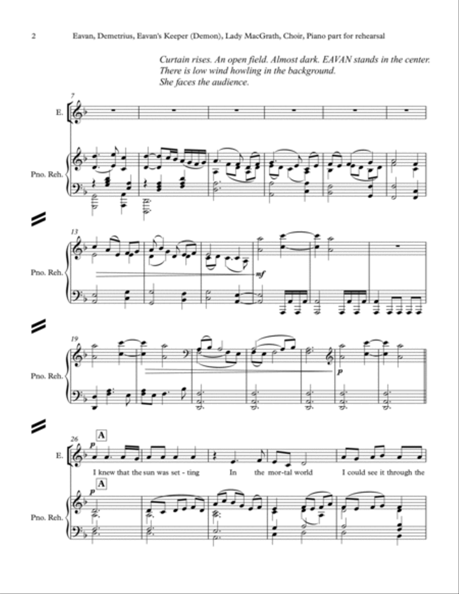 EAVAN (a musical drama in two acts) - vocal score Choir scores gallery preview page 2