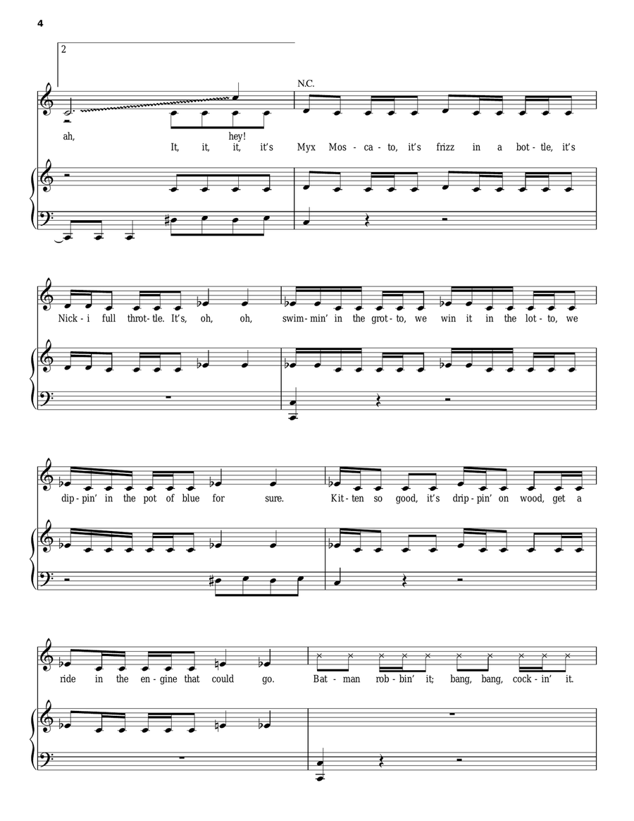 Bang Bang Acoustic Guitar scores gallery preview page 4