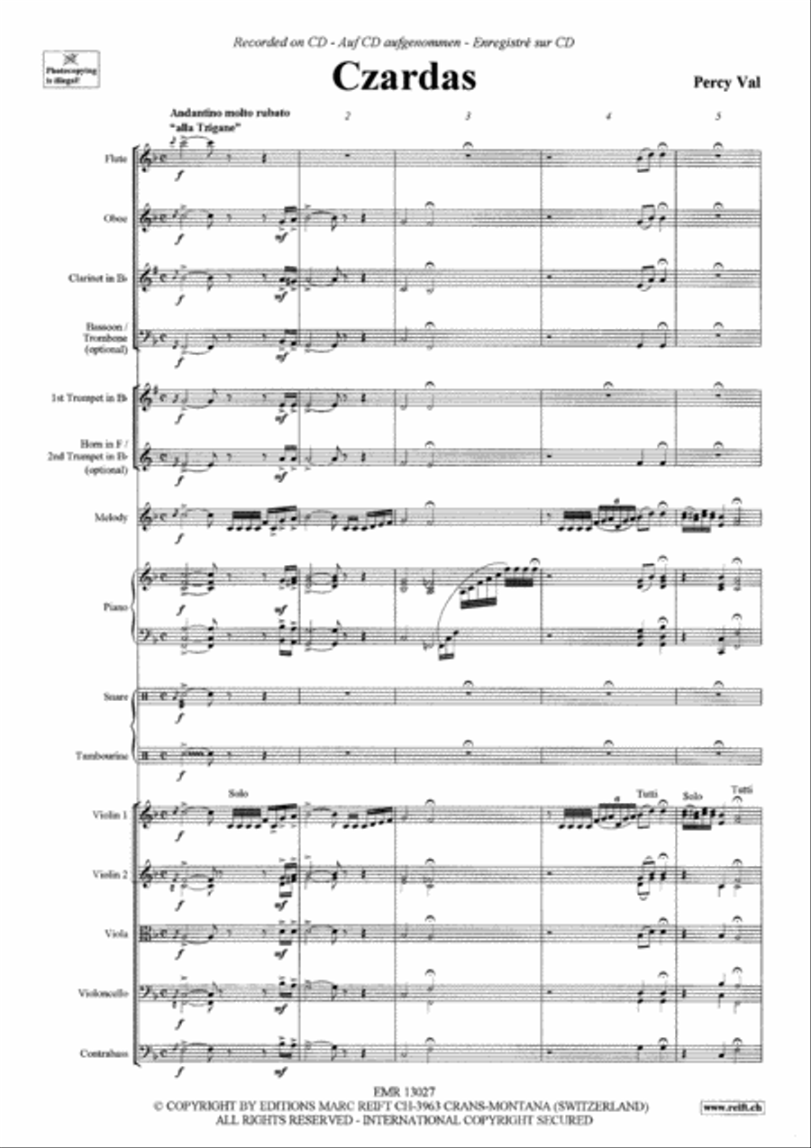 Czardas Orchestra scores gallery preview page 3