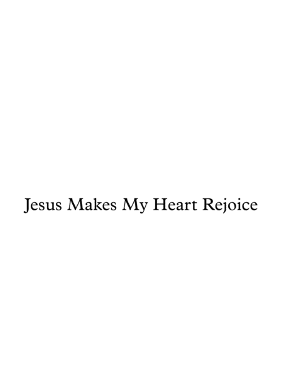 Jesus Makes My Heart Rejoice Piano Solo scores gallery preview page 1