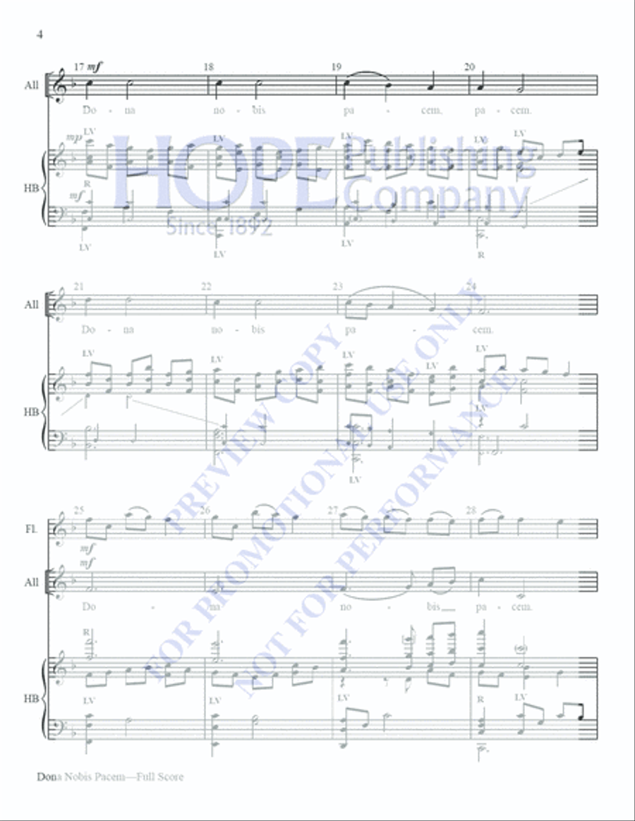 Dona Nobis Pacem Teacher Editions scores gallery preview page 4
