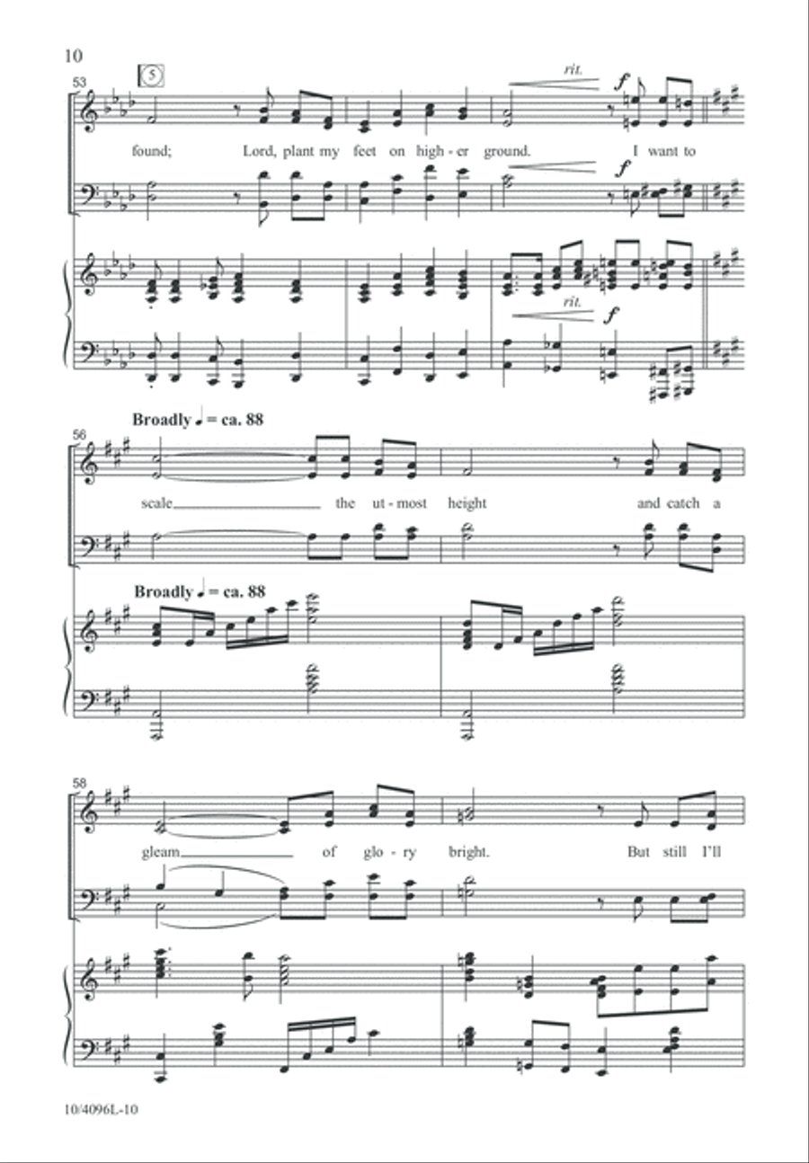 On to Higher Ground 4-Part scores gallery preview page 10