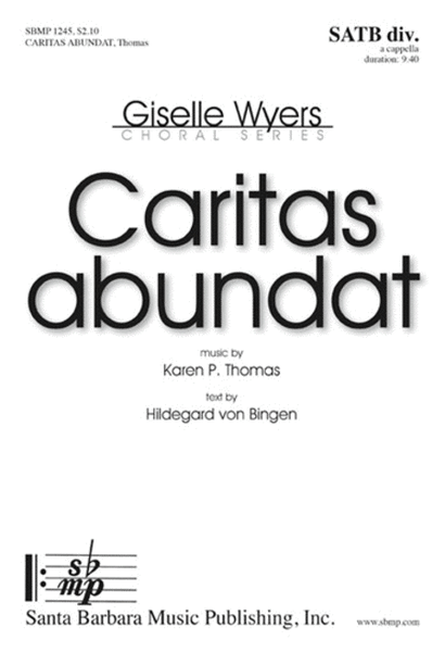 Caritas abundat - SATB divisi a cappella Octavo image number null