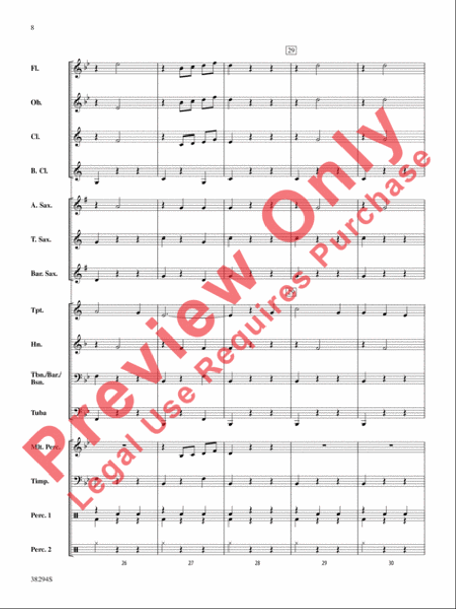 Carnival of Venice Concert Band scores gallery preview page 9