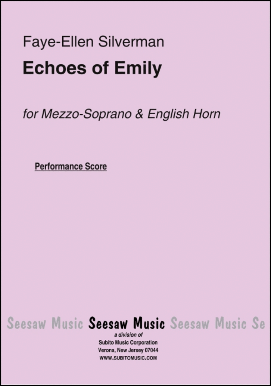 Echoes of Emily Echoes of Emily Choir scores gallery preview page 1