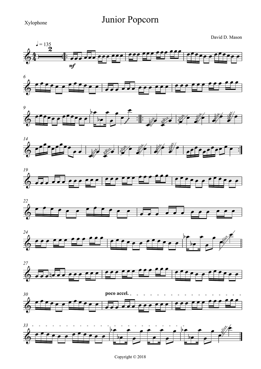 Junior Popcorn Junior Popcorn Piano scores gallery preview page 2