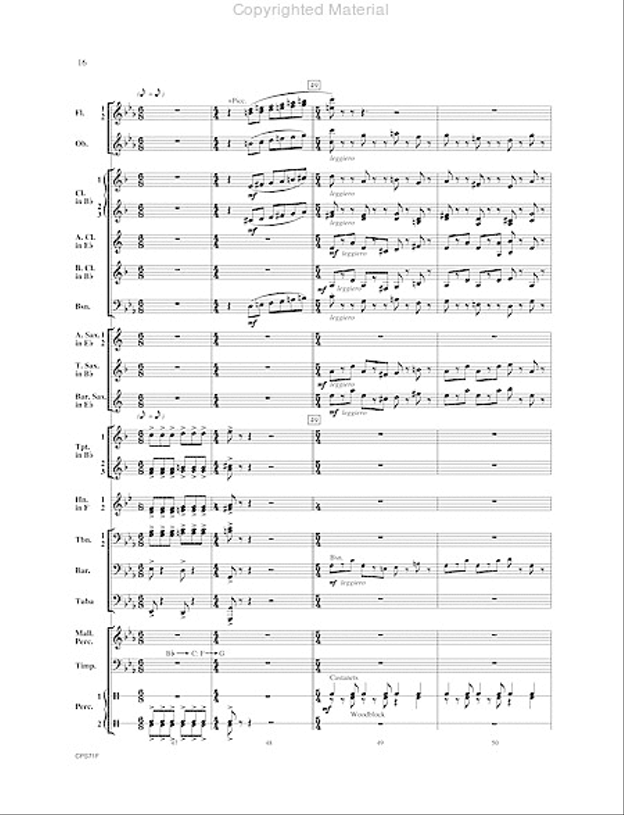 Rondo Festivo Concert Band scores gallery preview page 17