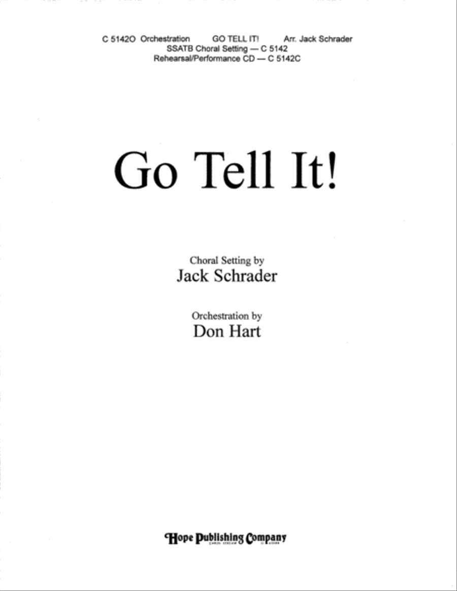 Go Tell It! SSATB scores gallery preview page 2