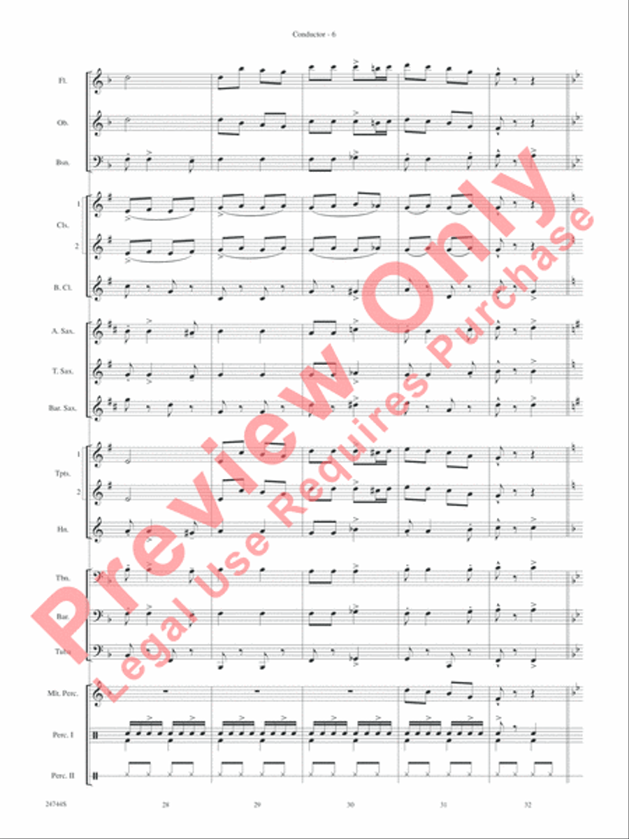 Down Home Christmas Concert Band scores gallery preview page 8