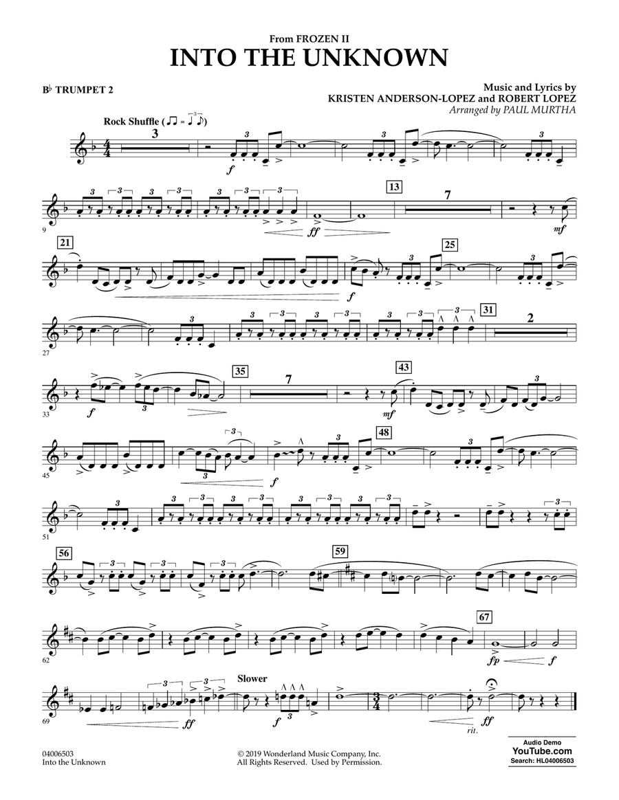 Frozen trumpet clearance