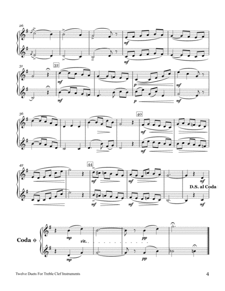 12 Duets based on 19th Century Vocalises (Treble Clef Instruments) image number null