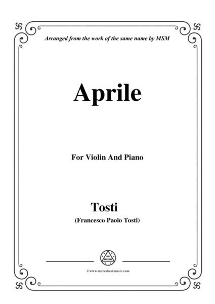 Tosti-Aprile, for Violin and Piano image number null