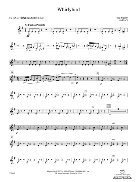 Whirlybird: E-flat Baritone Saxophone