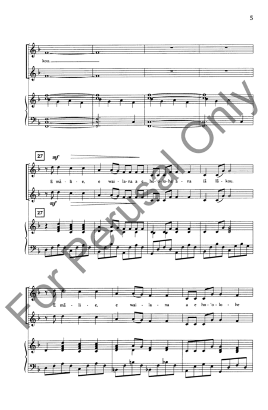 E Nana Kakou I Na Manu SA scores gallery preview page 4