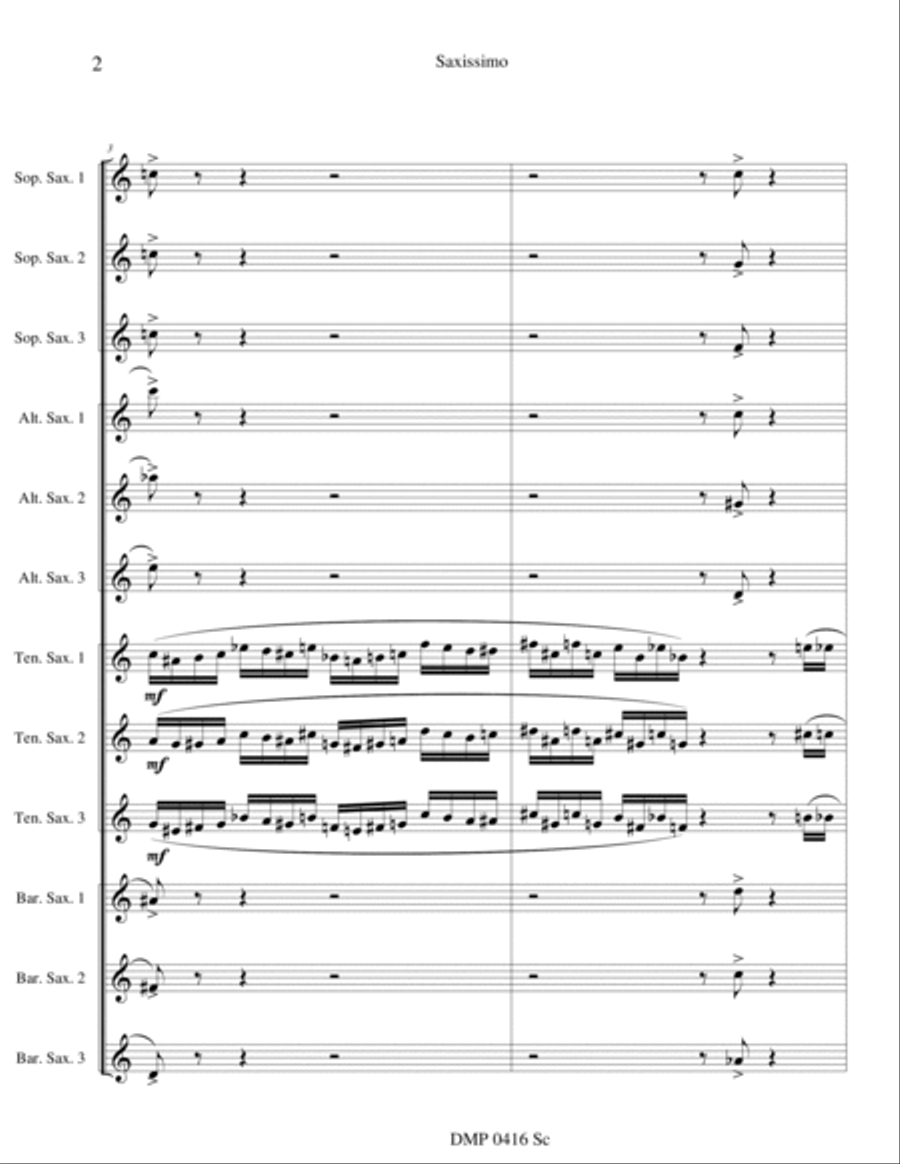 Saxissimo Saxissimo 4-Part scores gallery preview page 3