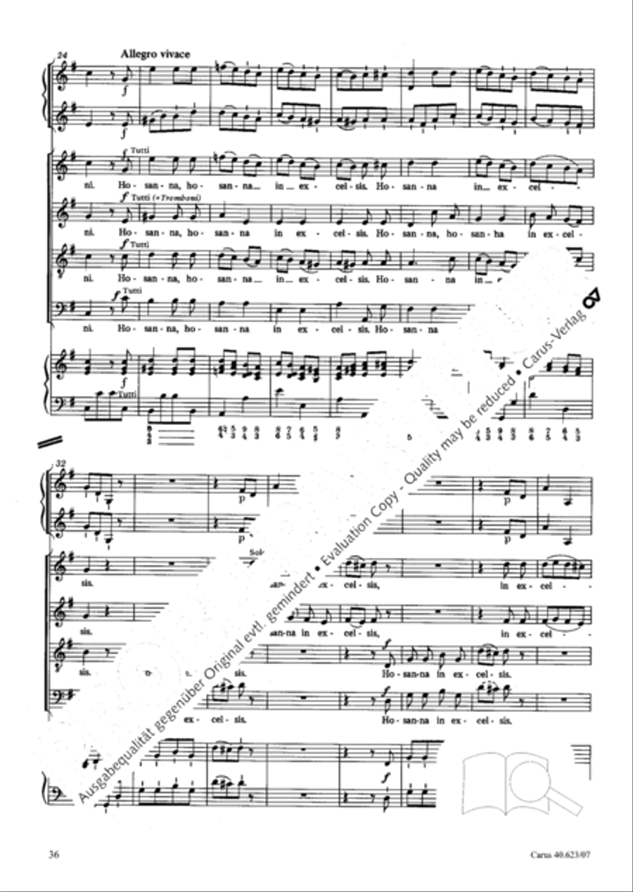 Missa brevis in G major Missa brevis in G major 4-Part scores gallery preview page 37